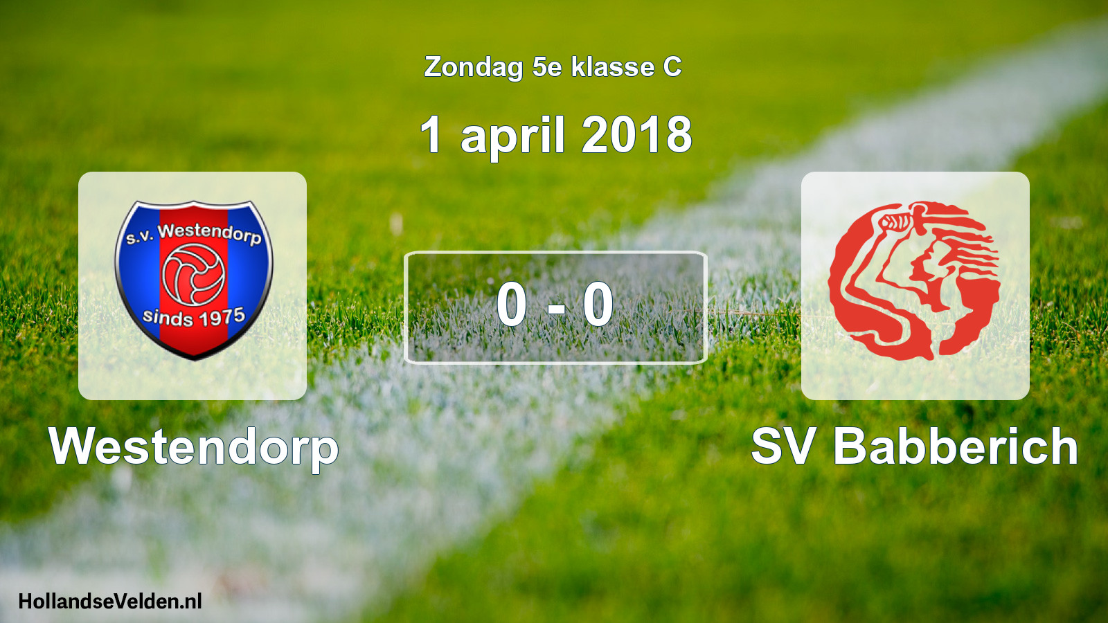 Total number of matches played: Westendorp - SV Babberich 0 - 0 (1 April 2018)