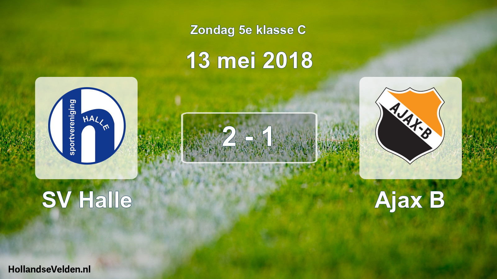 Total number of matches played: SV Halle - Ajax B 2 - 1 (13 May 2018)