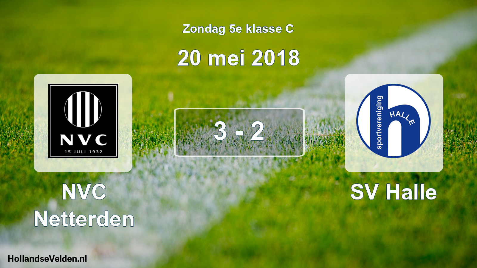 Total number of matches played: NVC Netterden - SV Halle 3 - 2 (20 May 2018)