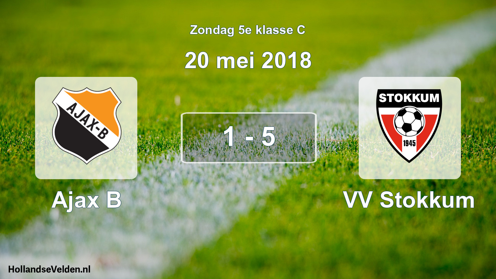 Total number of matches played: Ajax B - VV Stokkum 1 - 5 (20 May 2018)
