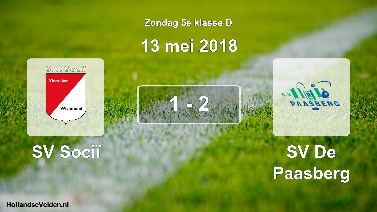 Total number of matches played: SV Sociï - SV De Paasberg 1 - 2 (13 May 2018)