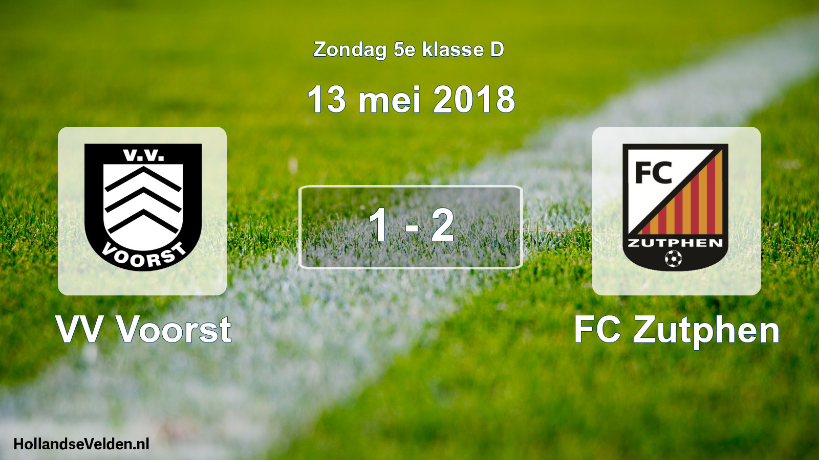 Total number of matches played: VV Voorst - FC Zutphen 1 - 2 (13 May 2018)