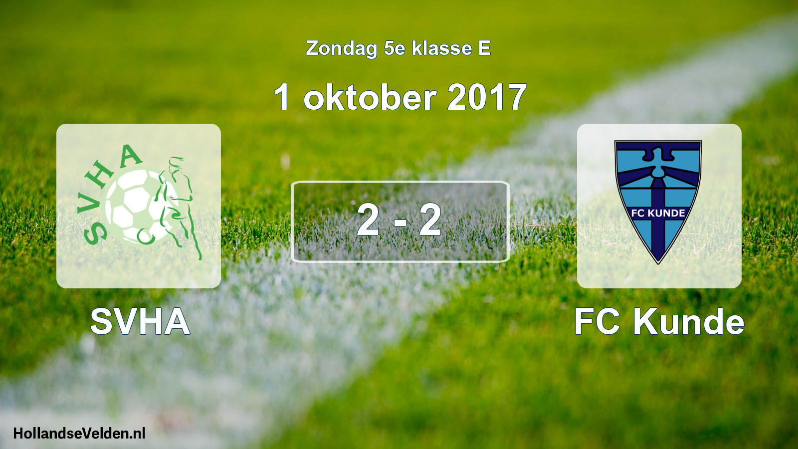 Total number of matches played: SVHA - FC Kunde 2 - 2 (1 October 2017)