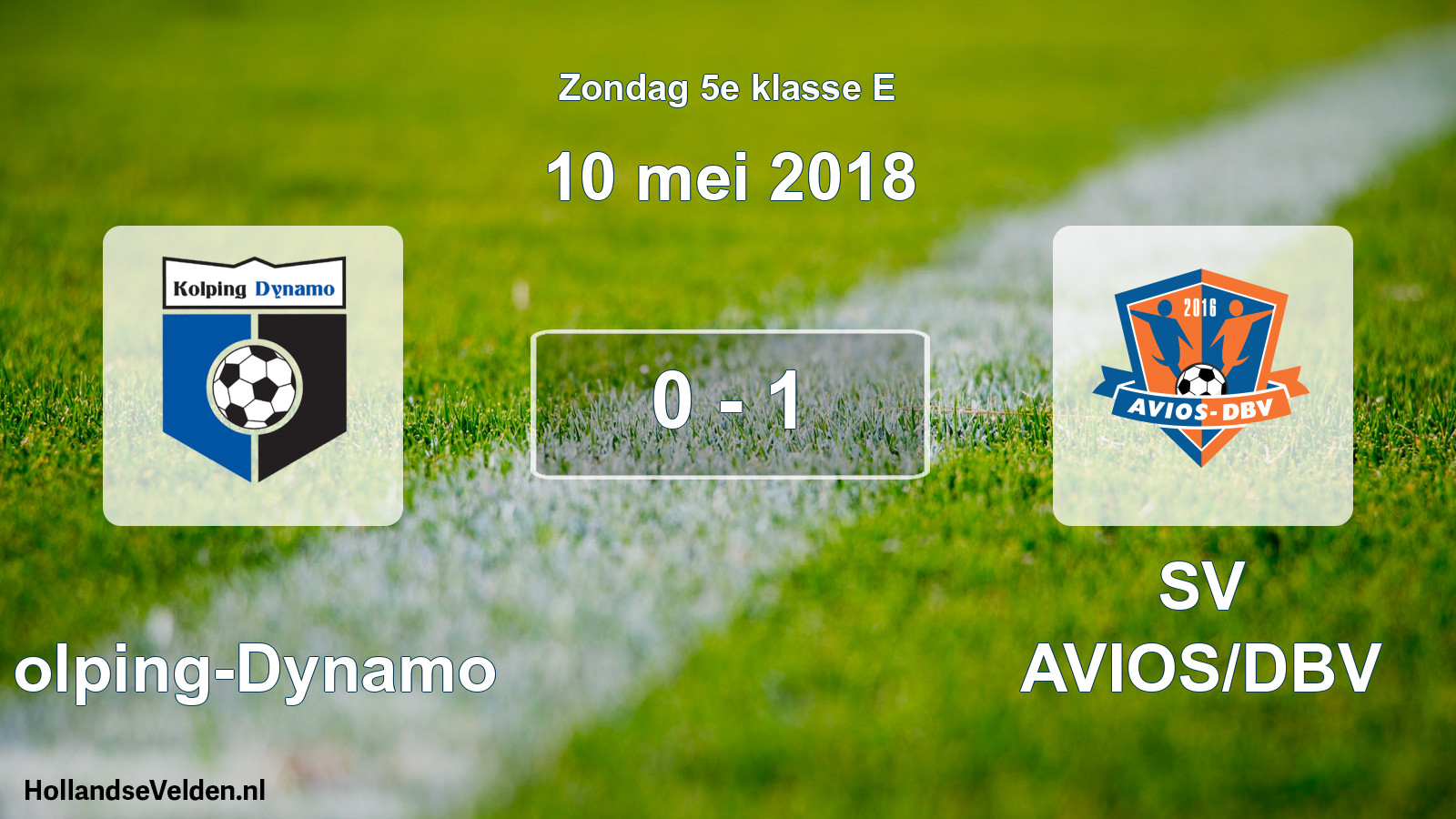 Total number of matches played: Kolping-Dynamo - SV AVIOS/DBV 0 - 1 (10 May 2018)
