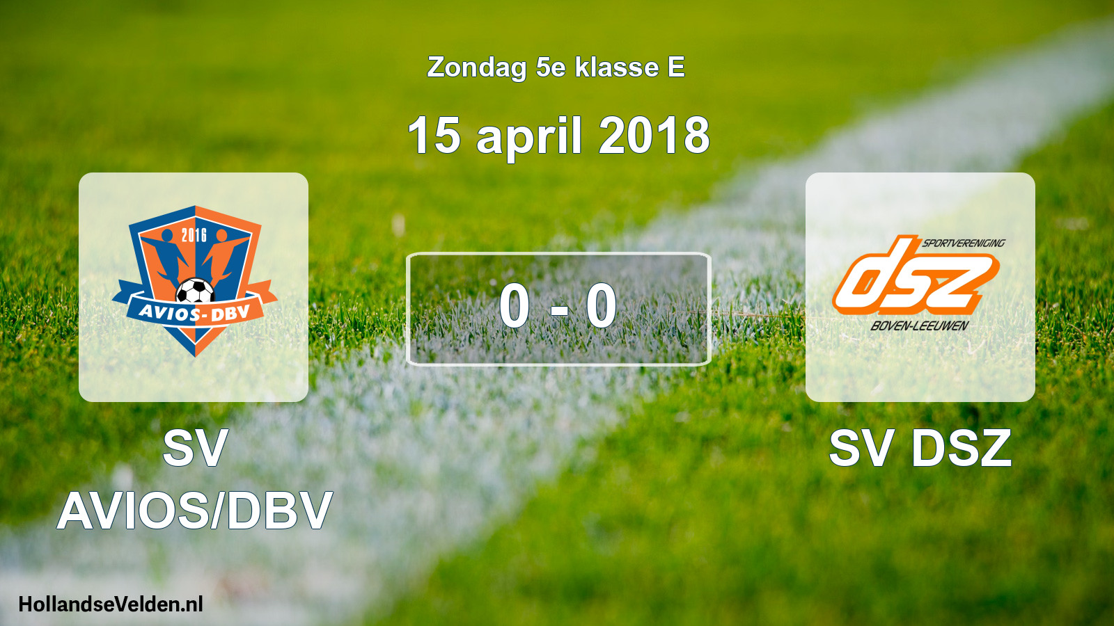 Total number of matches played: SV AVIOS/DBV - SV DSZ 0 - 0 (15 April 2018)