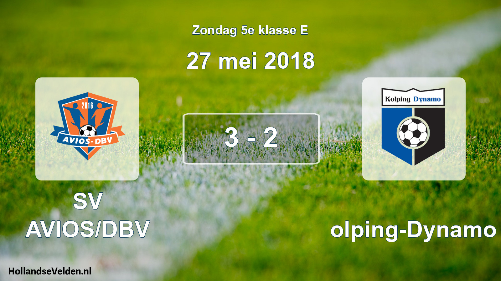 Total number of matches played: SV AVIOS/DBV - Kolping-Dynamo 3 - 2 (27 May 2018)