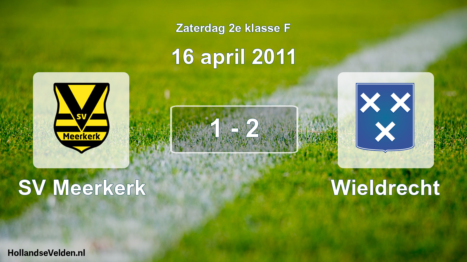 Total number of matches played: SV Meerkerk - Wieldrecht 1 - 2 (16 April 2011)