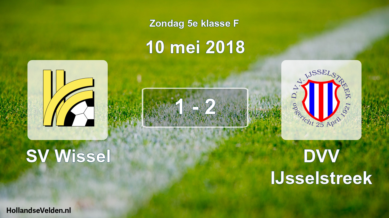 Total number of matches played: SV Wissel - DVV IJsselstreek 1 - 2 (10 May 2018)