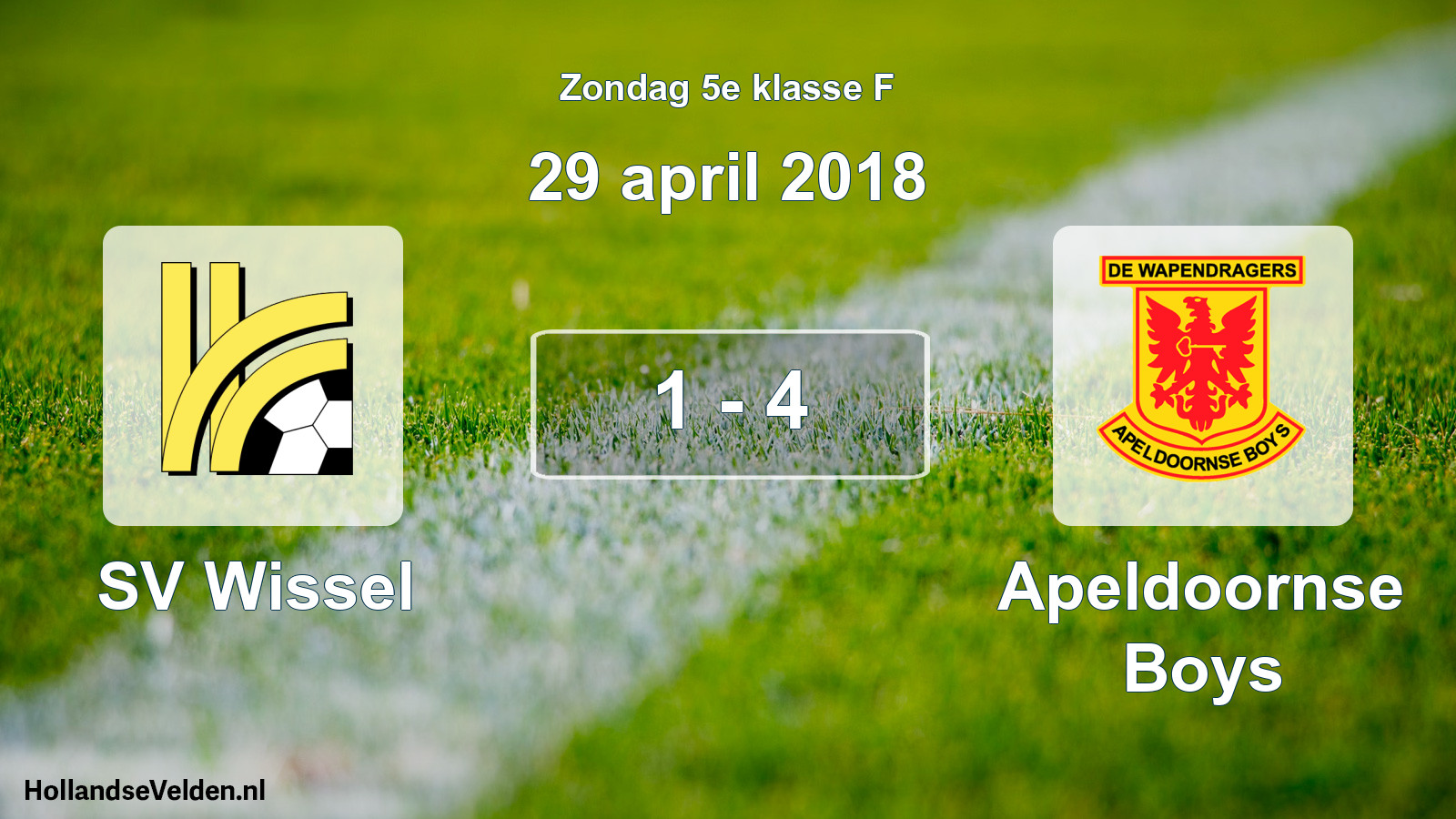 Total number of matches played: SV Wissel - Apeldoornse Boys 1 - 4 (29 April 2018)
