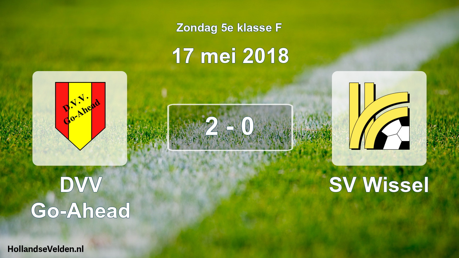 Total number of matches played: DVV Go-Ahead - SV Wissel 2 - 0 (17 May 2018)