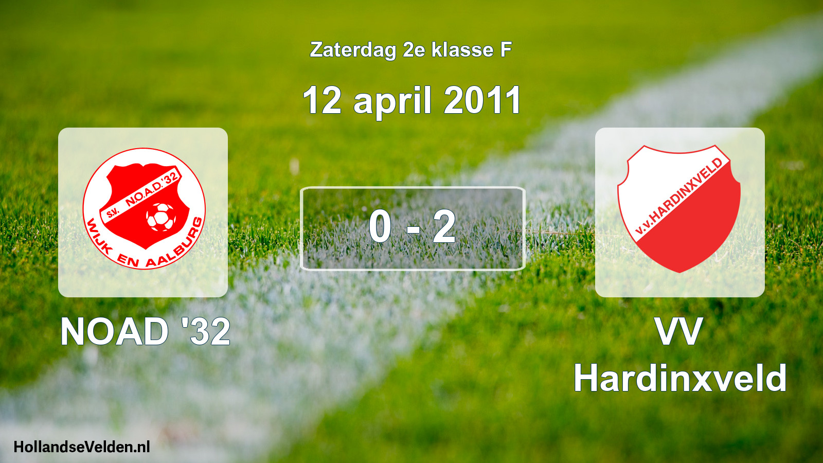 Total number of matches played: NOAD '32 - VV Hardinxveld 0 - 2 (12 April 2011)