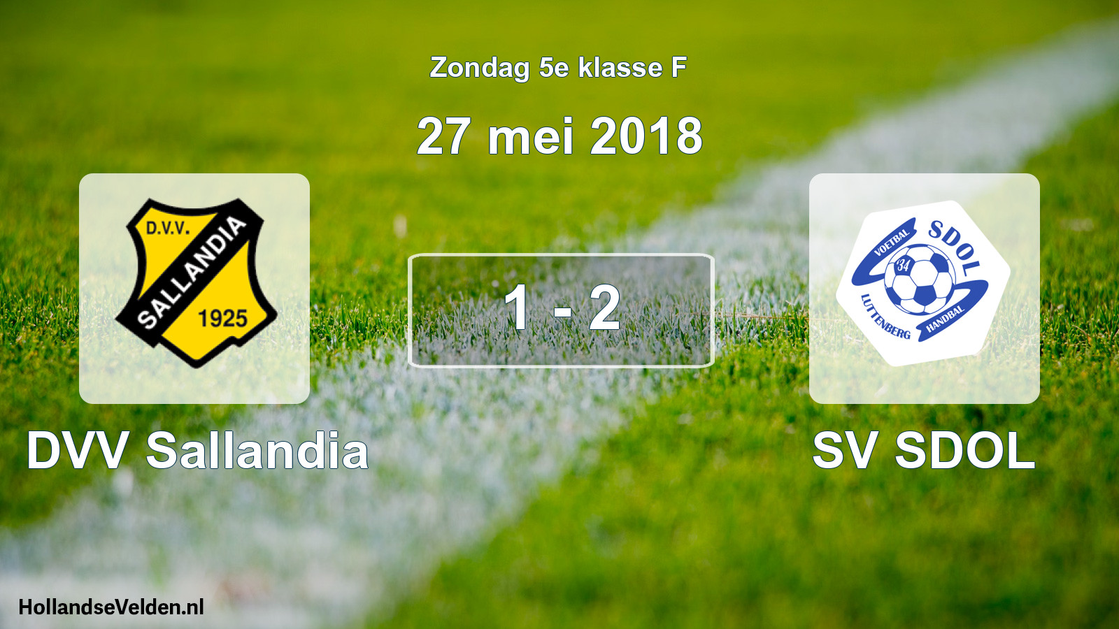 Total number of matches played: DVV Sallandia - SV SDOL 1 - 2 (27 May 2018)