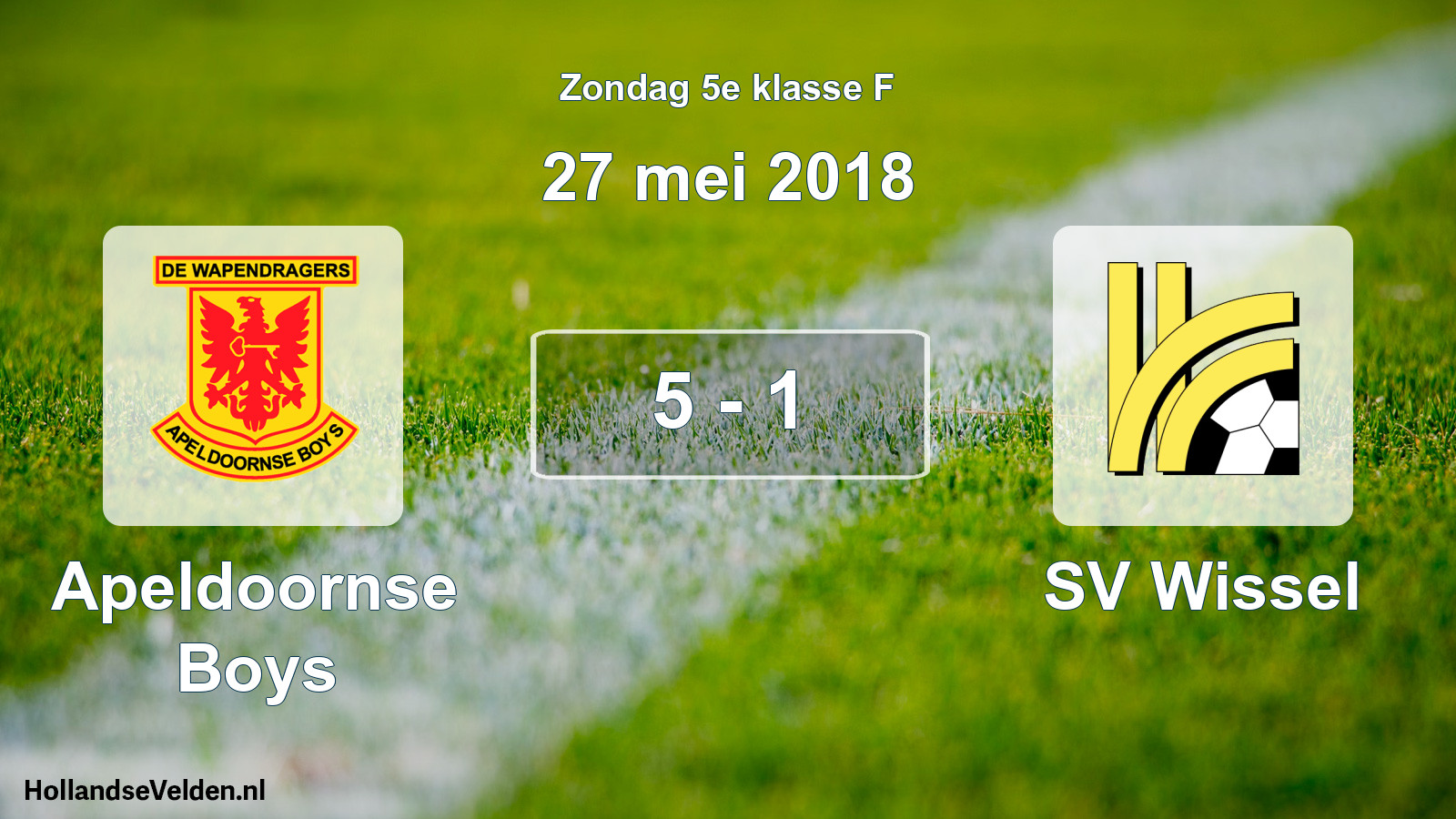 Total number of matches played: Apeldoornse Boys - SV Wissel 5 - 1 (27 May 2018)