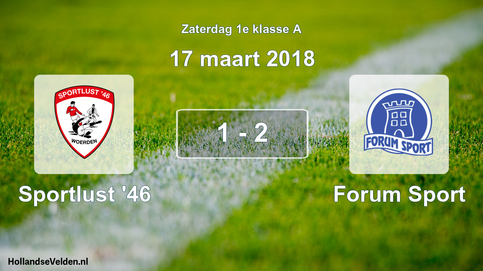 Total number of matches played: Sportlust '46 - Forum Sport 1 - 2 (17 March 2018)