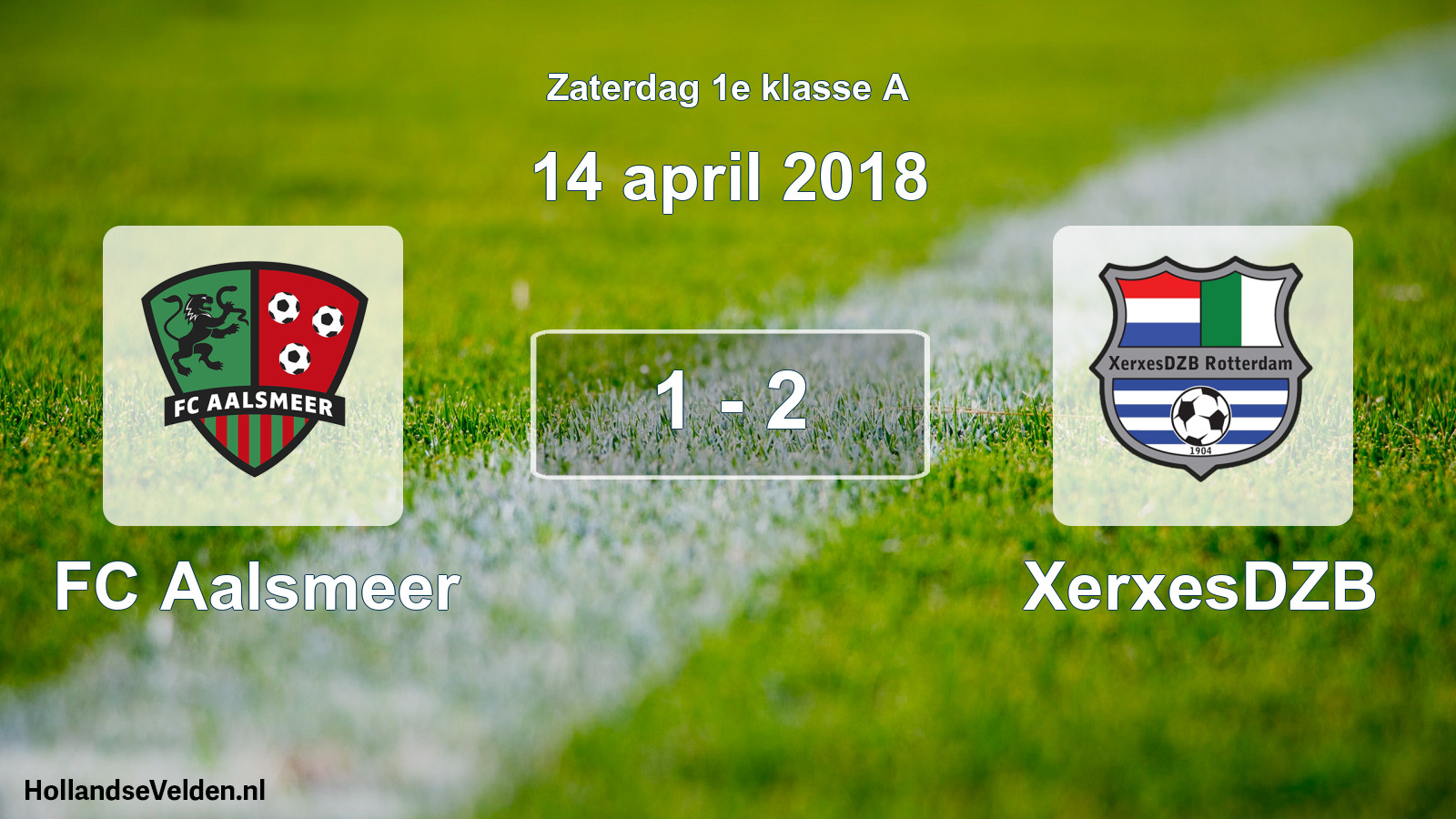 Total number of matches played: FC Aalsmeer - XerxesDZB 1 - 2 (14 April 2018)