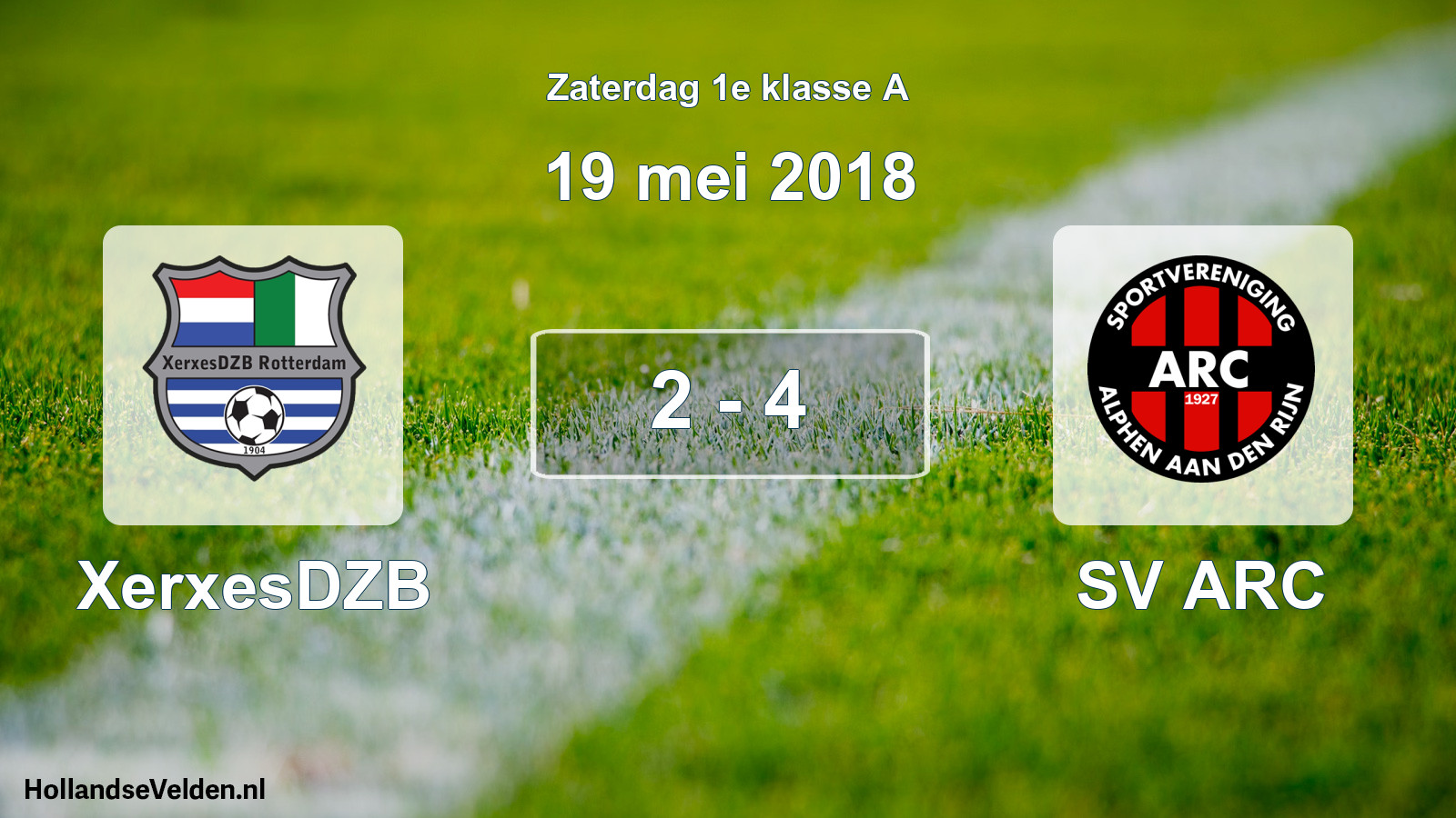 Total number of matches played: XerxesDZB - SV ARC 2 - 4 (19 May 2018)