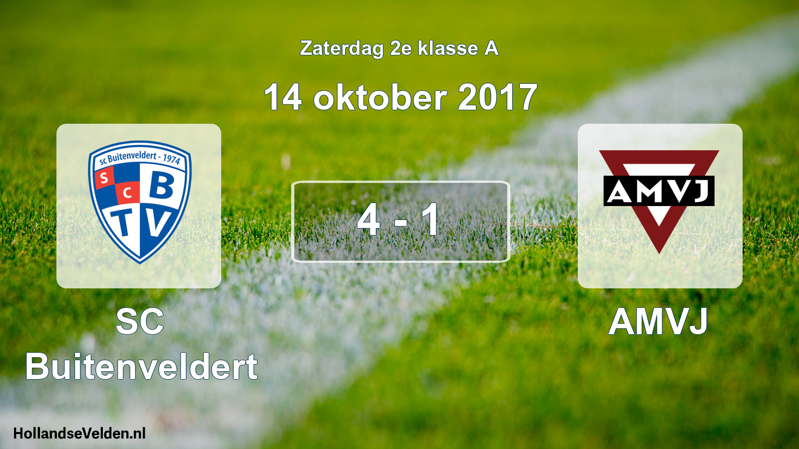 Total number of matches played: SC Buitenveldert - AMVJ 4 - 1 (14 October 2017)