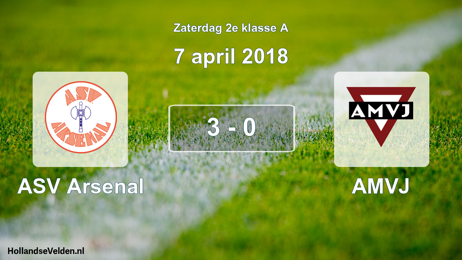 Total number of matches played: ASV Arsenal - AMVJ 3 - 0 (7 April 2018)
