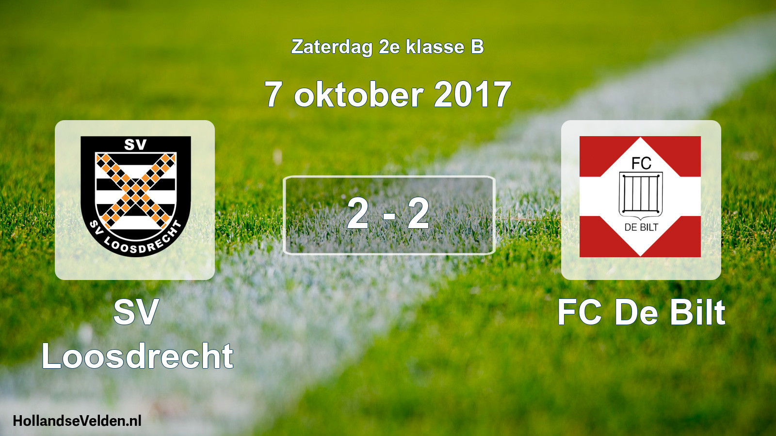 Total number of matches played: SV Loosdrecht - FC De Bilt 2 - 2 (7 October 2017)