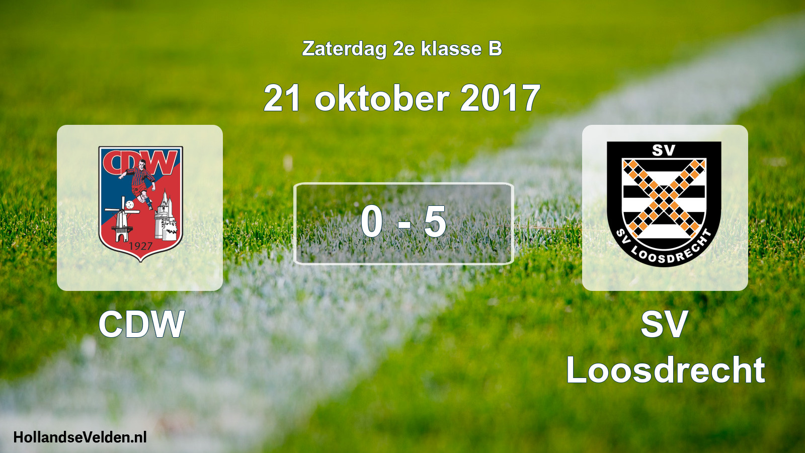 Total number of matches played: CDW - SV Loosdrecht 0 - 5 (21 October 2017)