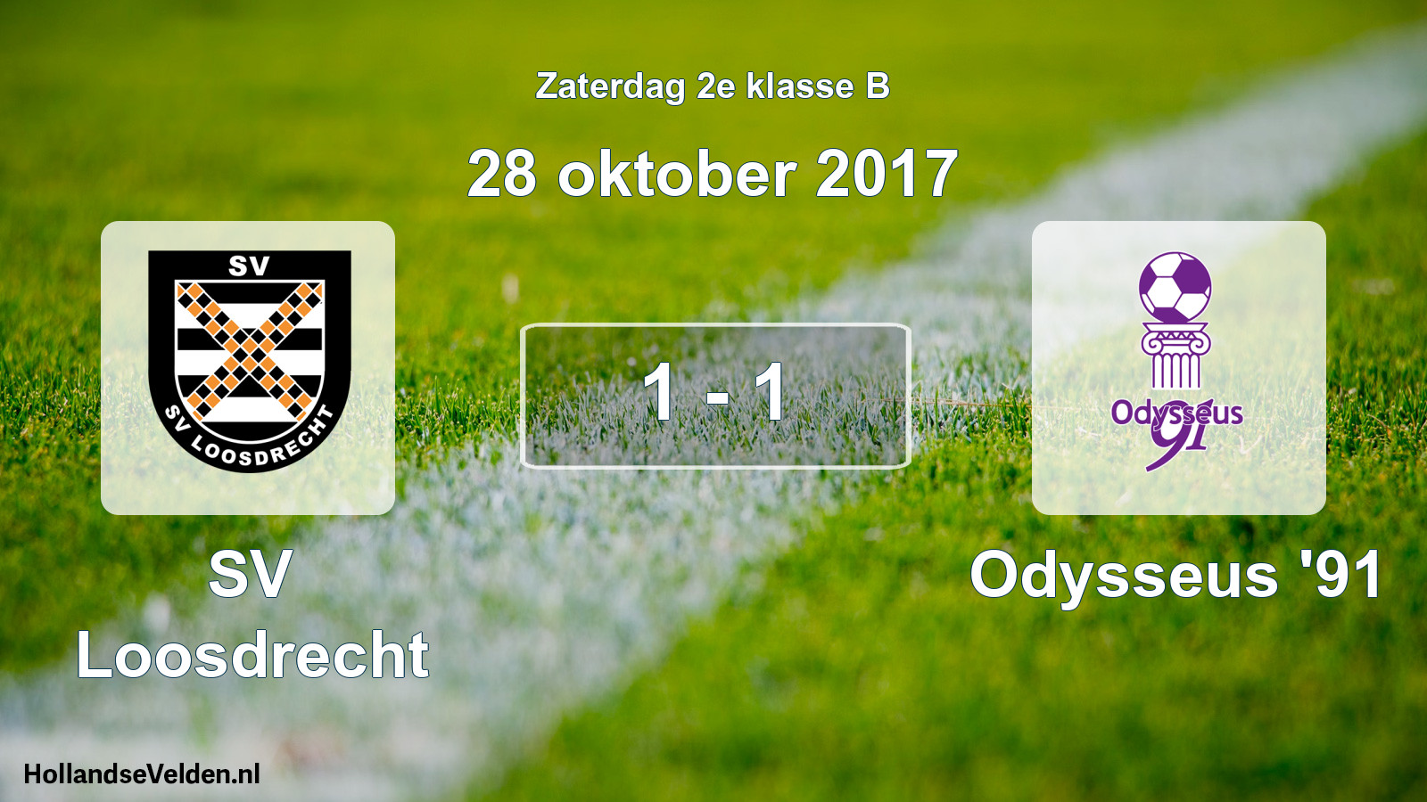 Total number of matches played: SV Loosdrecht - Odysseus '91 1 - 1 (28 October 2017)