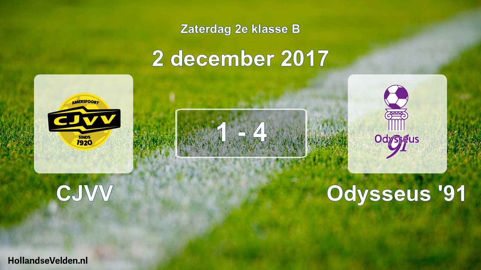 Total number of matches played: CJVV - Odysseus '91 1 - 4 (2 December 2017)