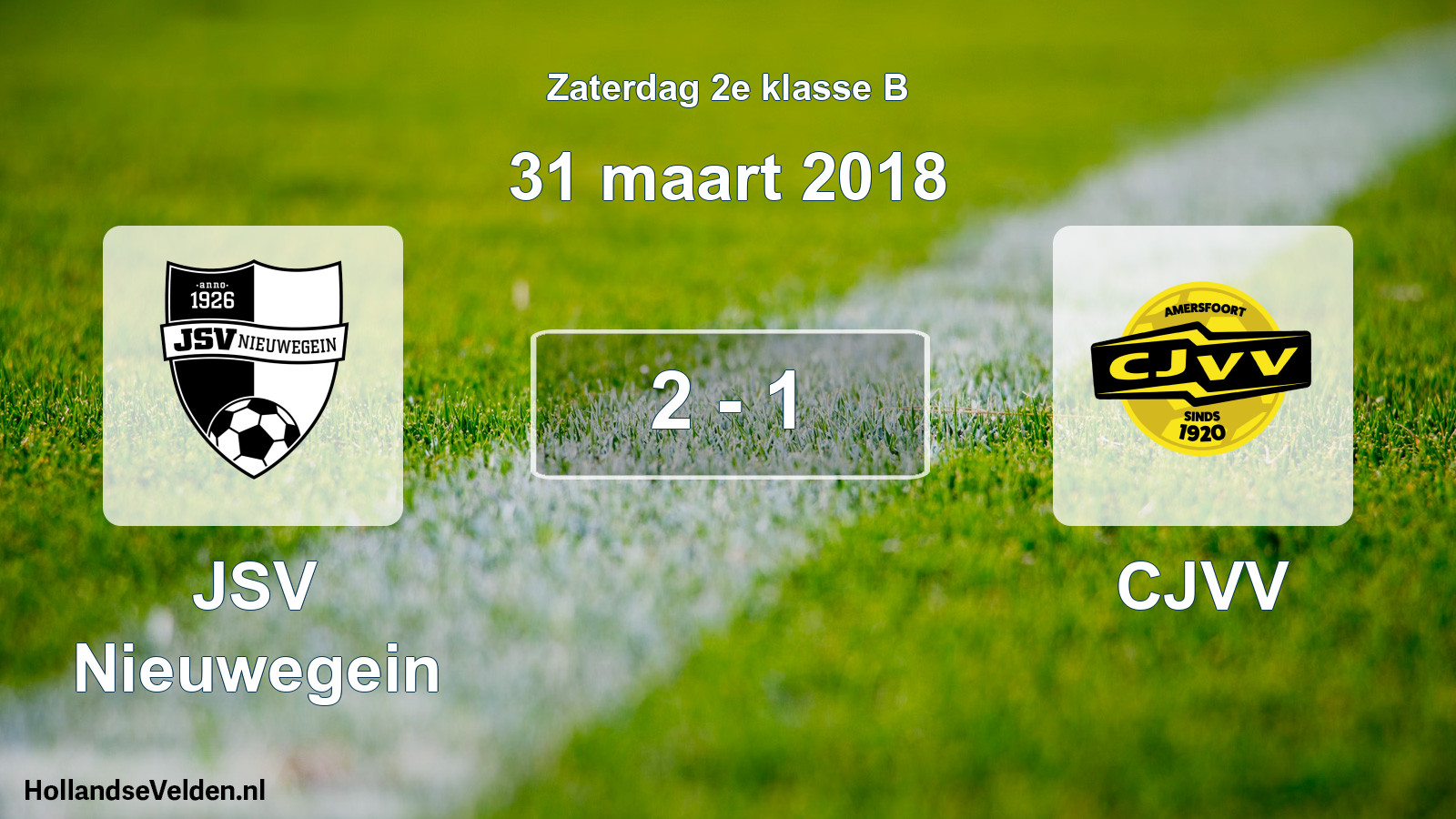 Total number of matches played: JSV Nieuwegein - CJVV 2 - 1 (31 March 2018)