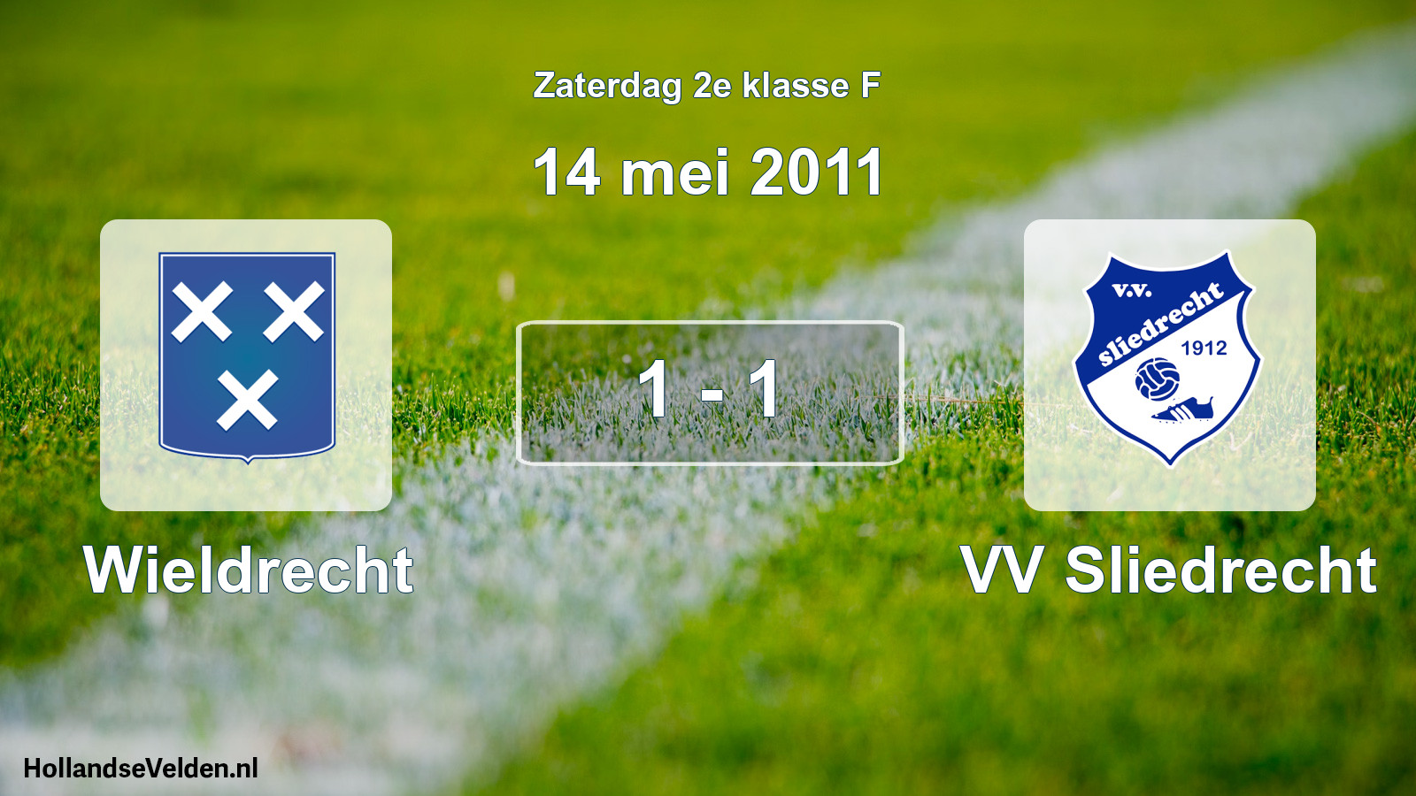 Total number of matches played: Wieldrecht - VV Sliedrecht 1 - 1 (14 May 2011)