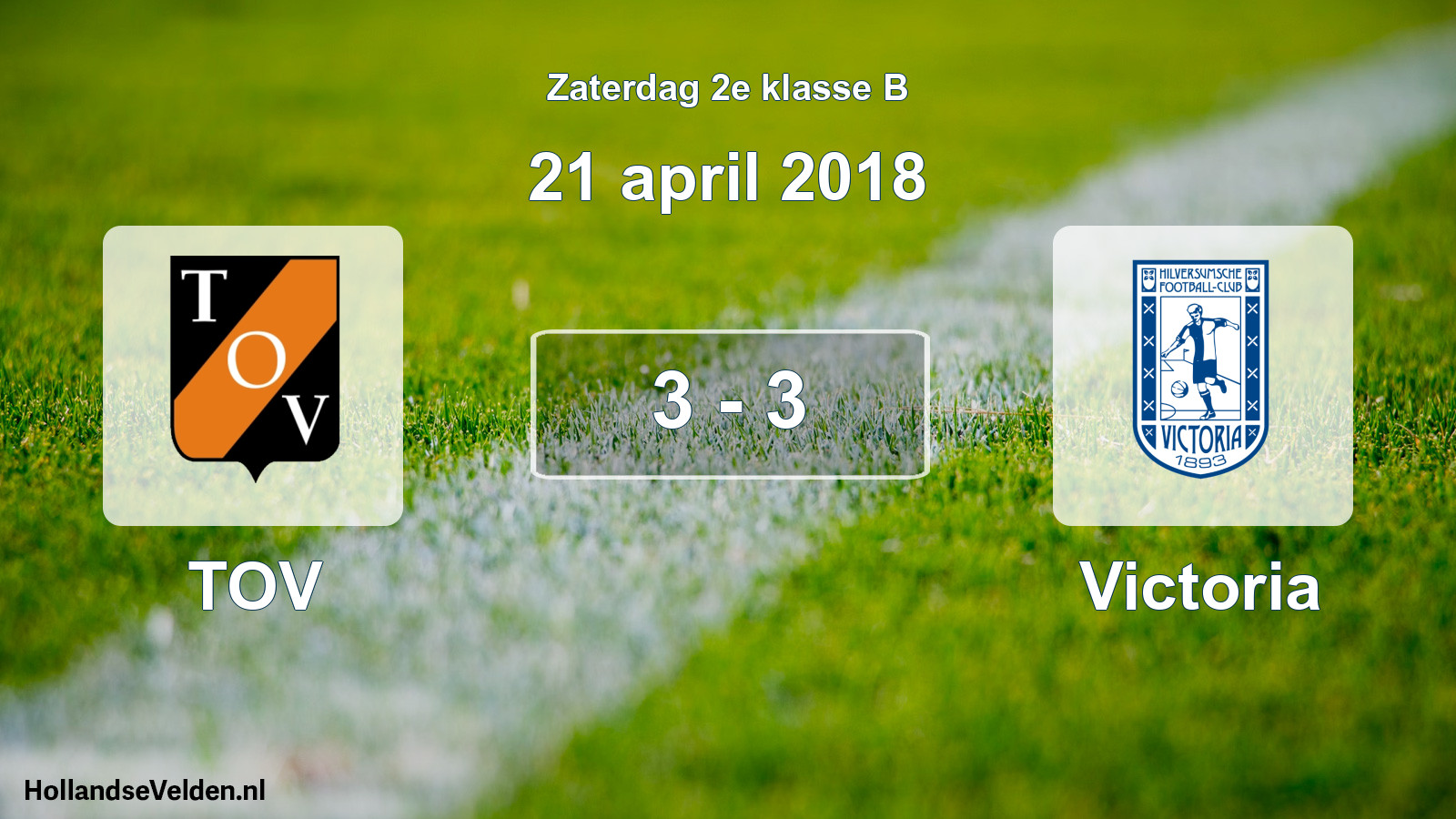 Total number of matches played: TOV - Victoria 3 - 3 (21 April 2018)