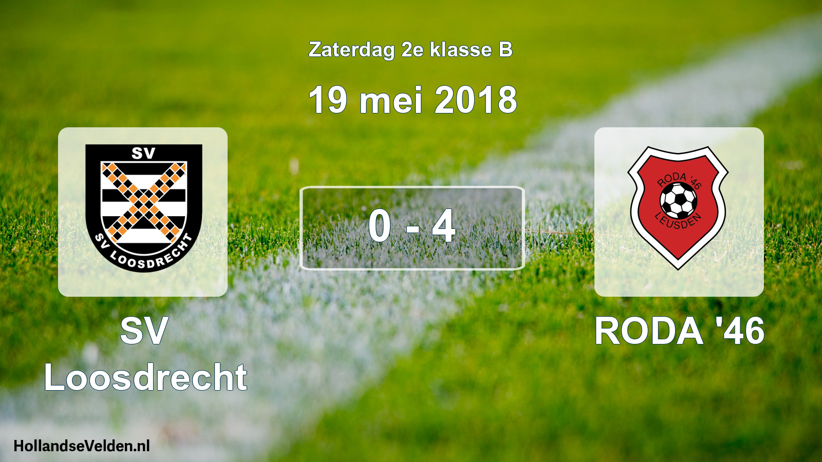 Total number of matches played: SV Loosdrecht - RODA '46 0 - 4 (19 May 2018)