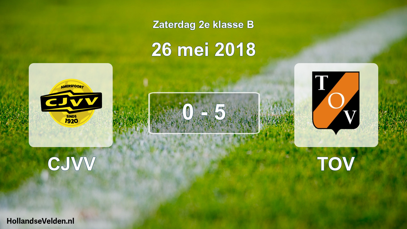 Total number of matches played: CJVV - TOV 0 - 5 (26 May 2018)