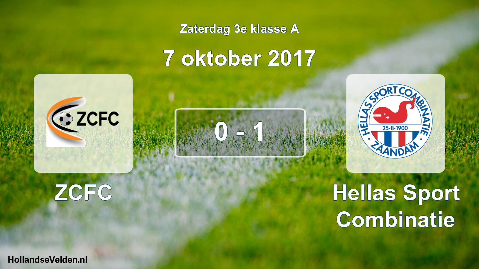 Total number of matches played: ZCFC - Hellas Sport Combinatie 0 - 1 (7 October 2017)