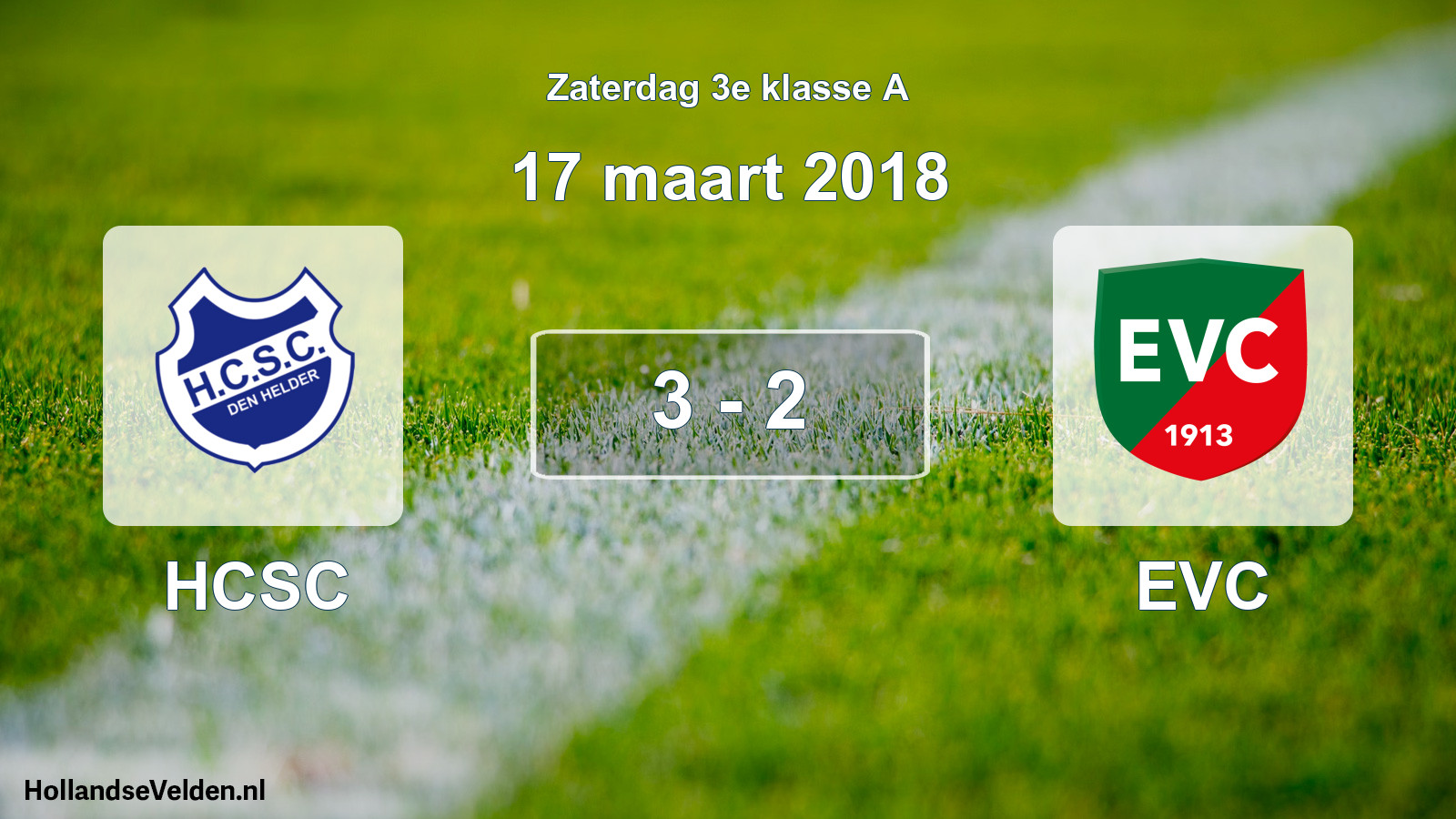 Total number of matches played: HCSC - EVC 3 - 2 (17 March 2018)