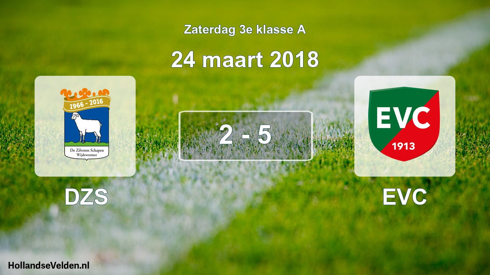 Total number of matches played: DZS - EVC 2 - 5 (24 March 2018)