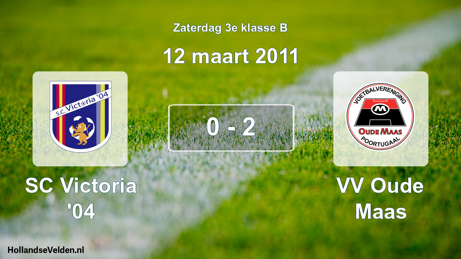 Total number of matches played: SC Victoria '04 - VV Oude Maas 0 - 2 (12 March 2011)