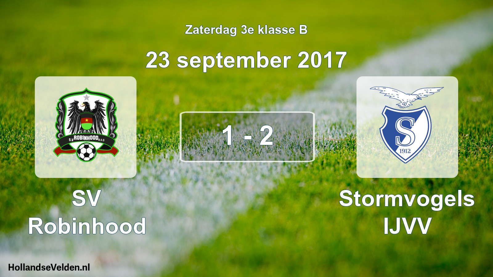 Total number of matches played: SV Robinhood - Stormvogels IJVV 1 - 2 (23 September 2017)