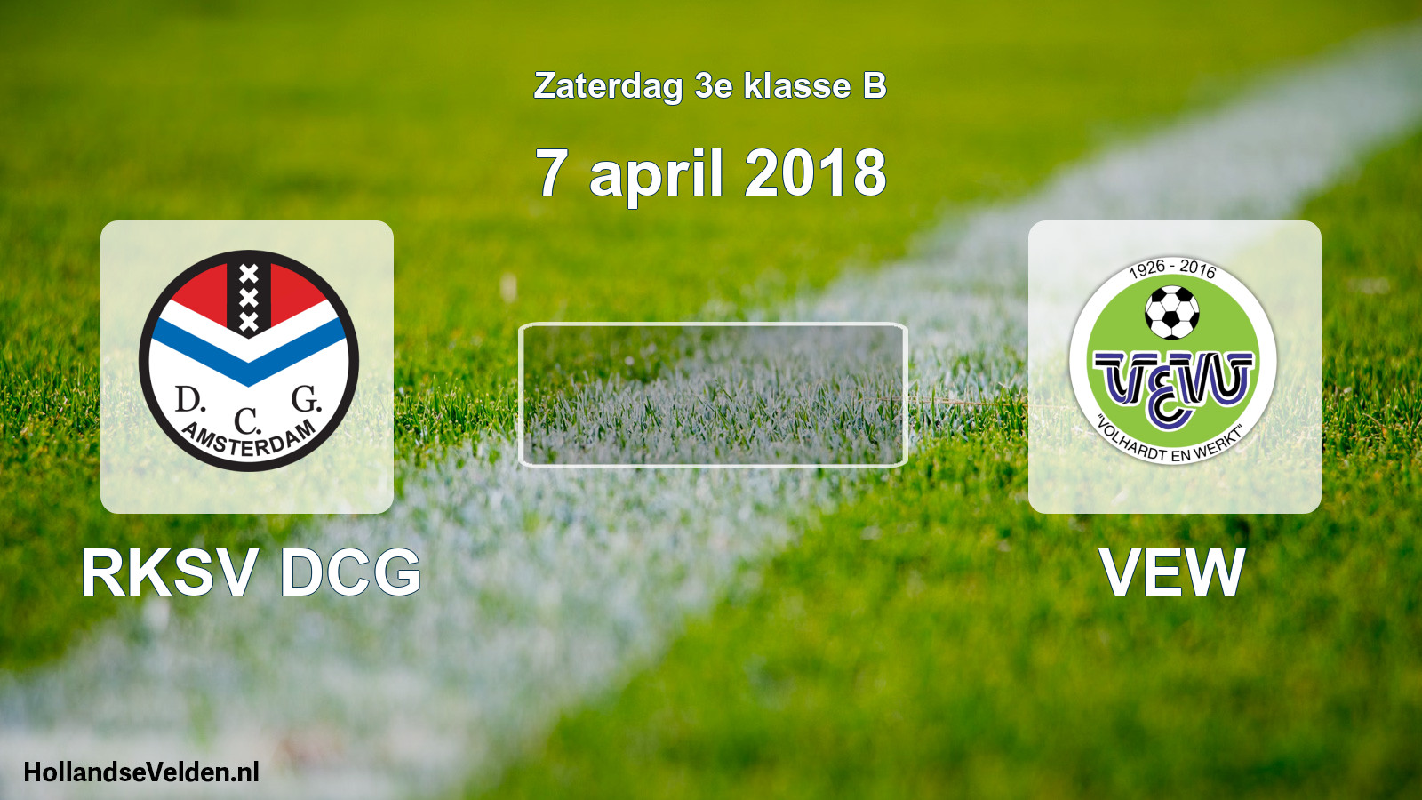 Scheduled Match: RKSV DCG - VEW (7 April 2018)