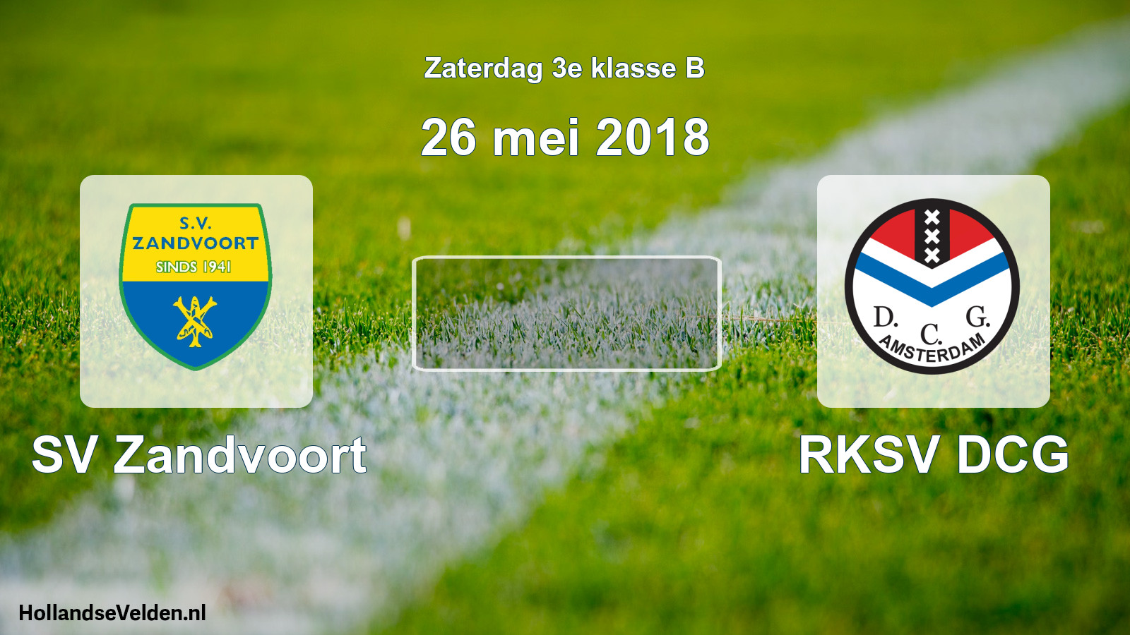 Scheduled Match: SV Zandvoort - RKSV DCG (26 May 2018)