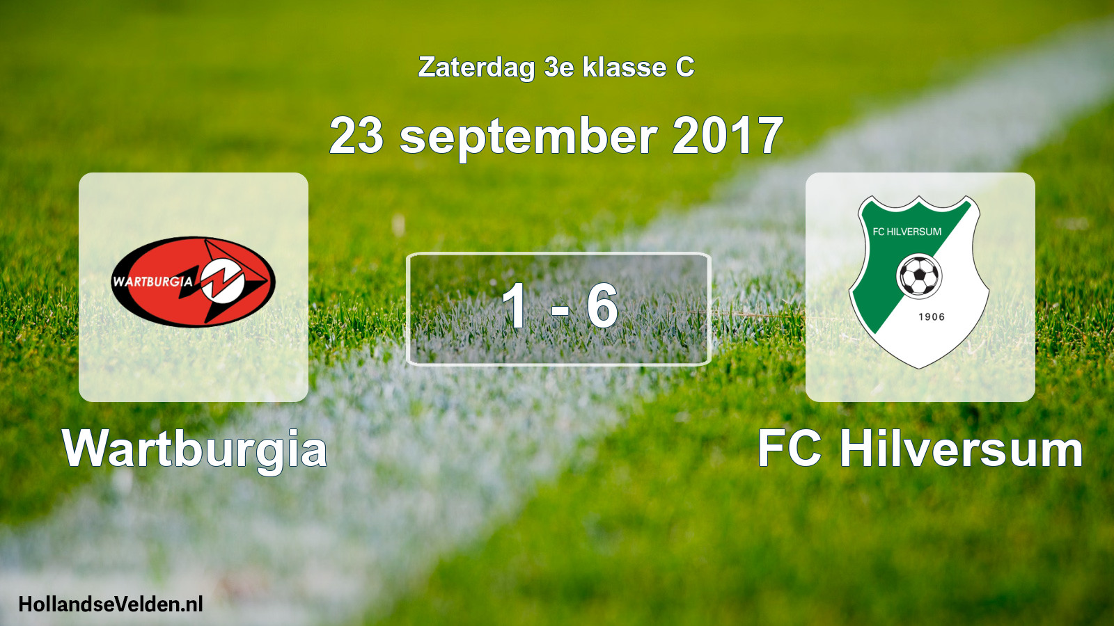 Total number of matches played: Wartburgia - FC Hilversum 1 - 6 (23 September 2017)