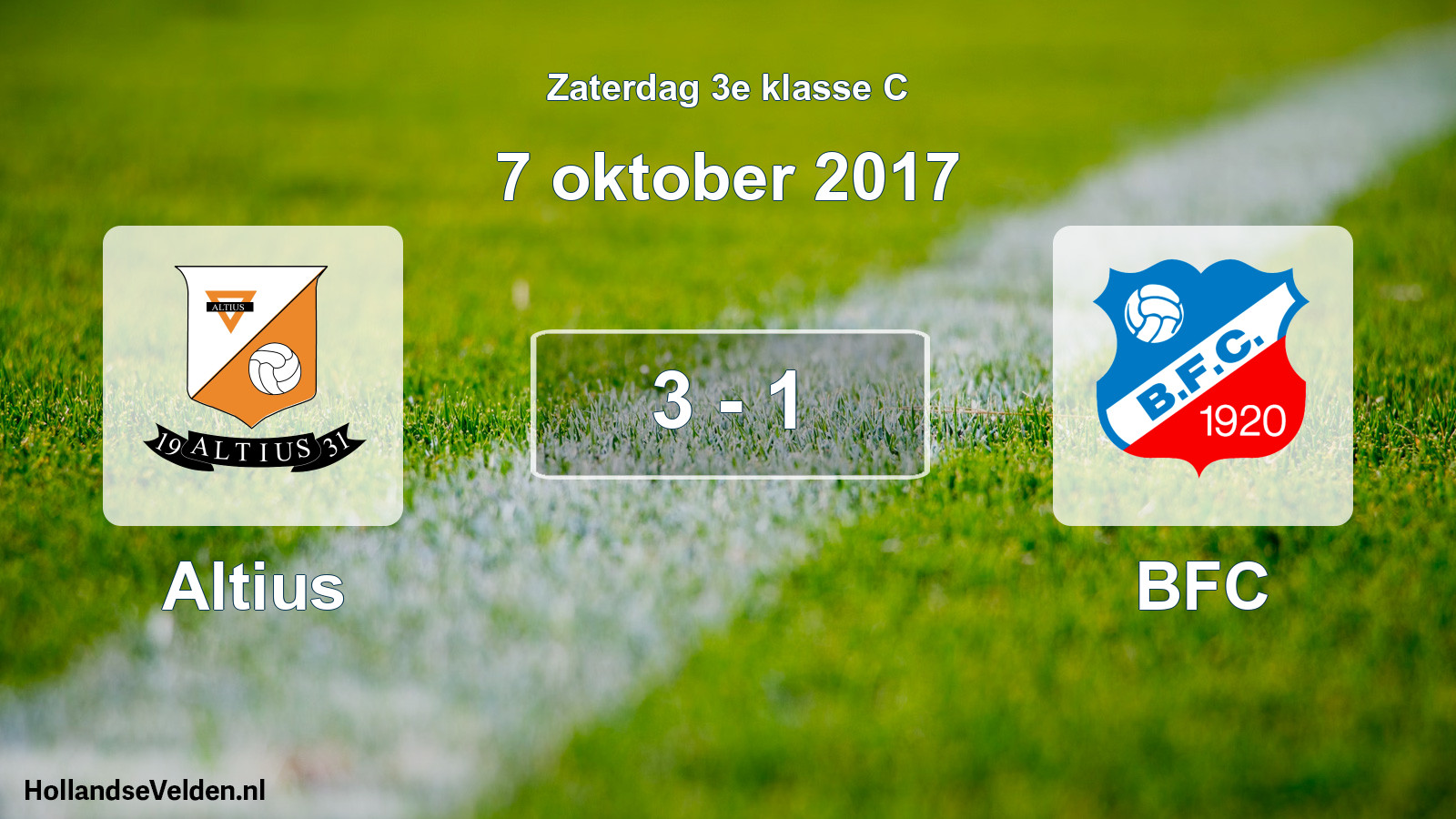 Total number of matches played: Altius - BFC 3 - 1 (7 October 2017)