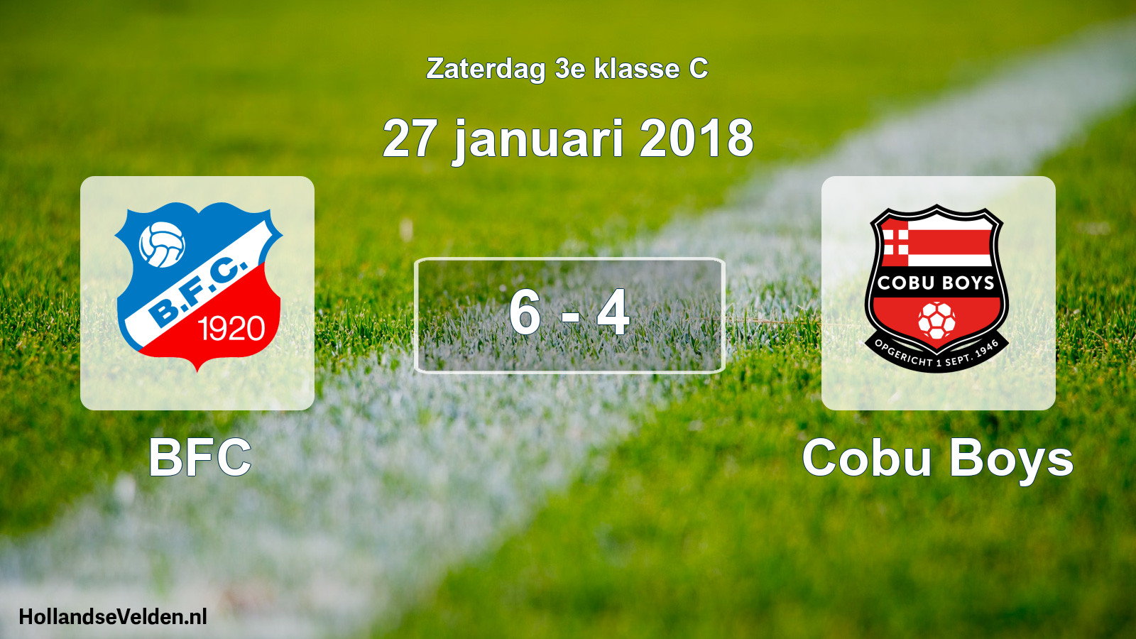 Total number of matches played: BFC - Cobu Boys 6 - 4 (27 January 2018)