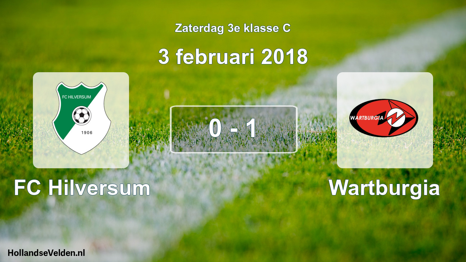 Total number of matches played: FC Hilversum - Wartburgia 0 - 1 (3 February 2018)