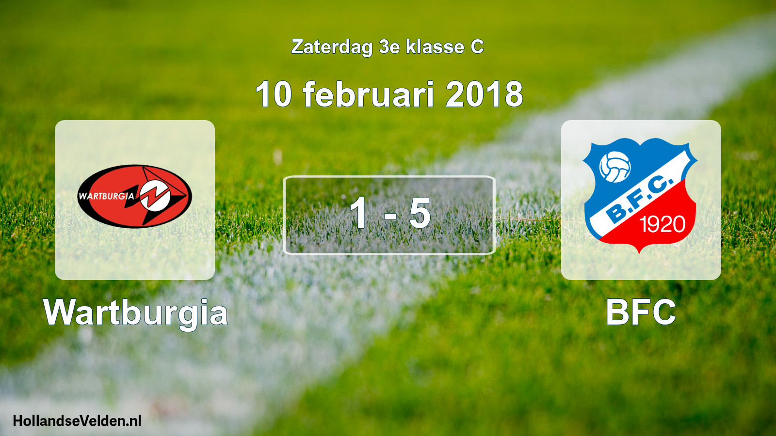 Total number of matches played: Wartburgia - BFC 1 - 5 (10 February 2018)