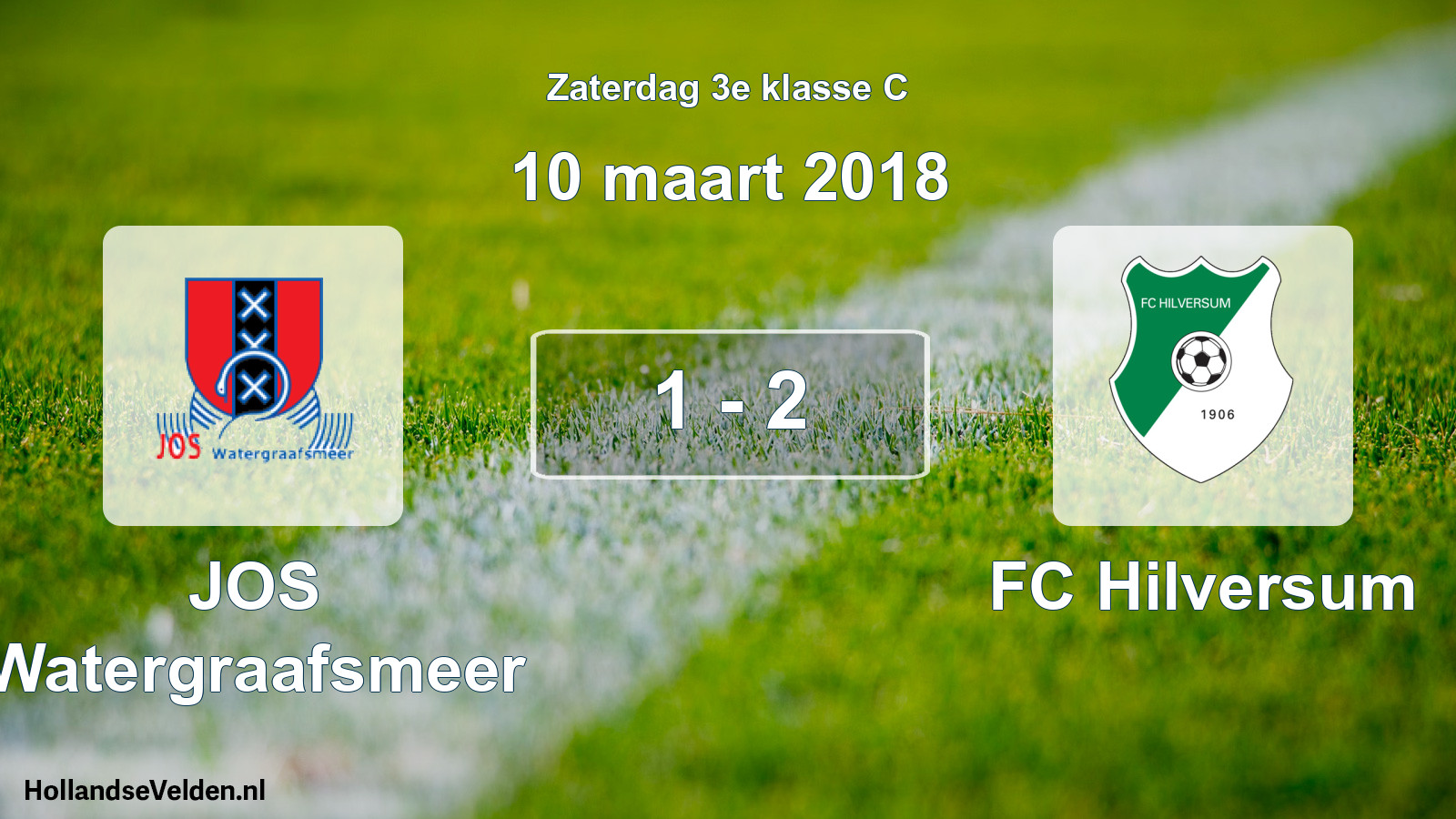 Total number of matches played: JOS Watergraafsmeer - FC Hilversum 1 - 2 (10 March 2018)