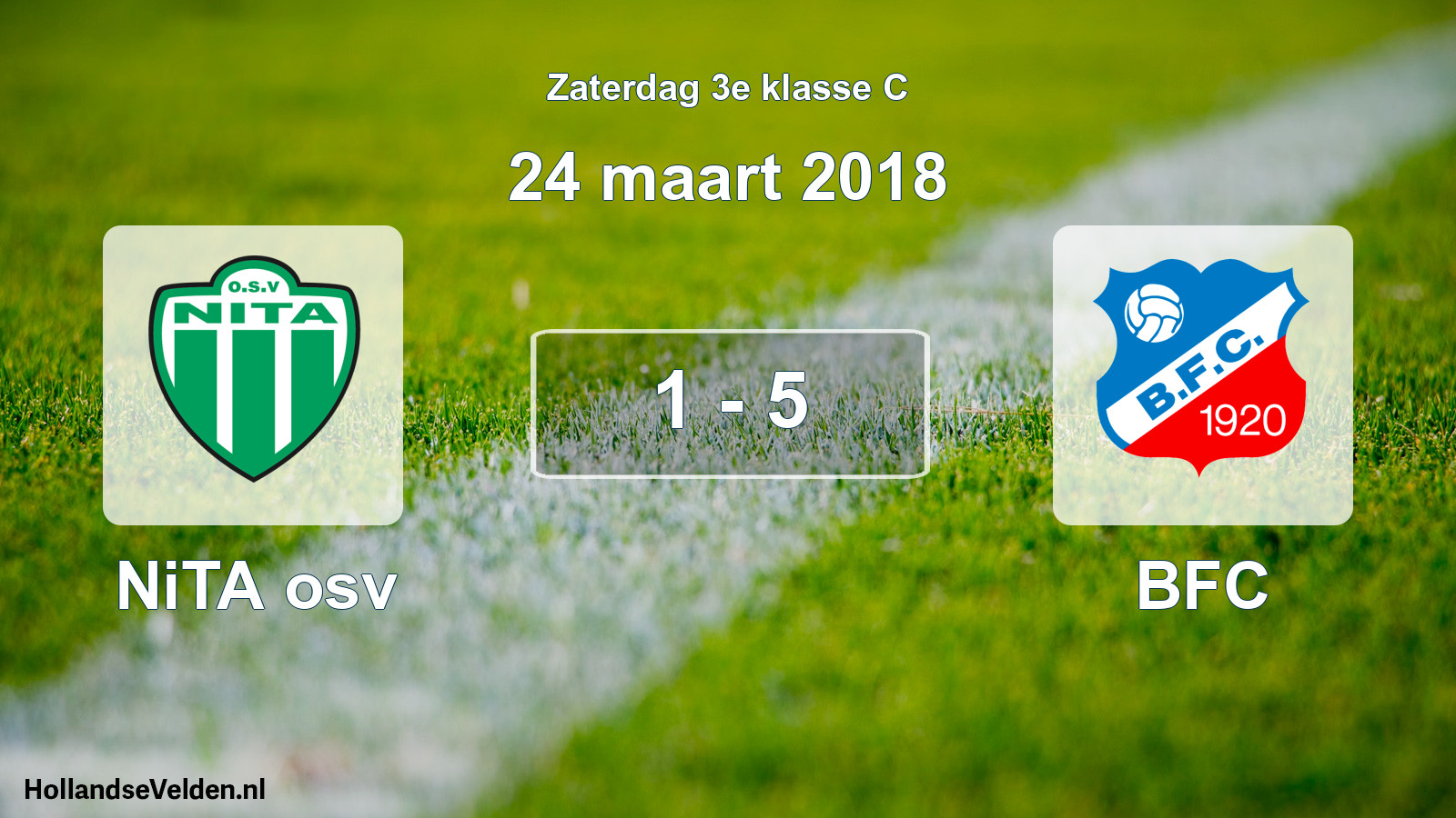 Total number of matches played: NiTA osv - BFC 1 - 5 (24 March 2018)