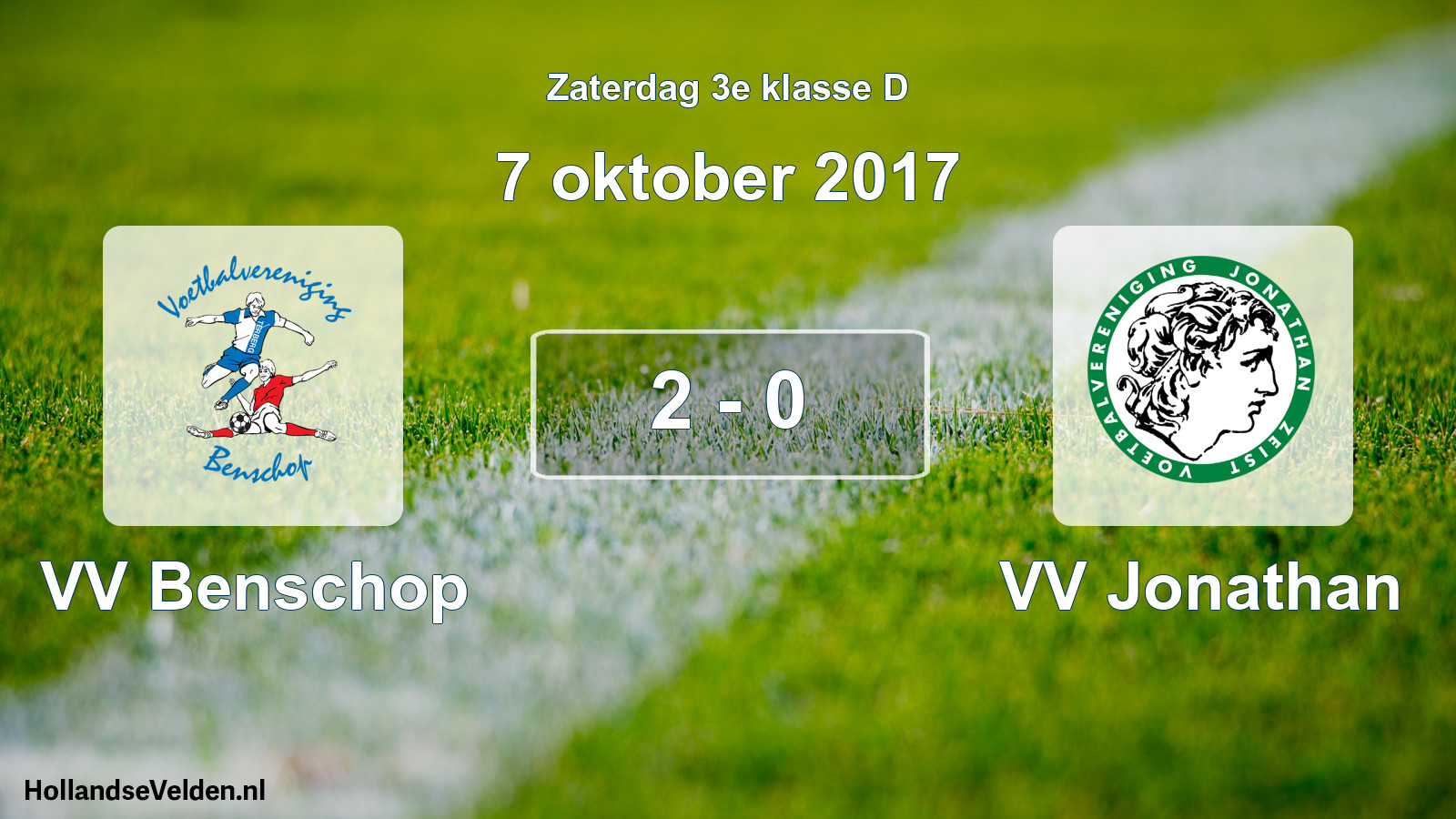 Total number of matches played: VV Benschop - VV Jonathan 2 - 0 (7 October 2017)