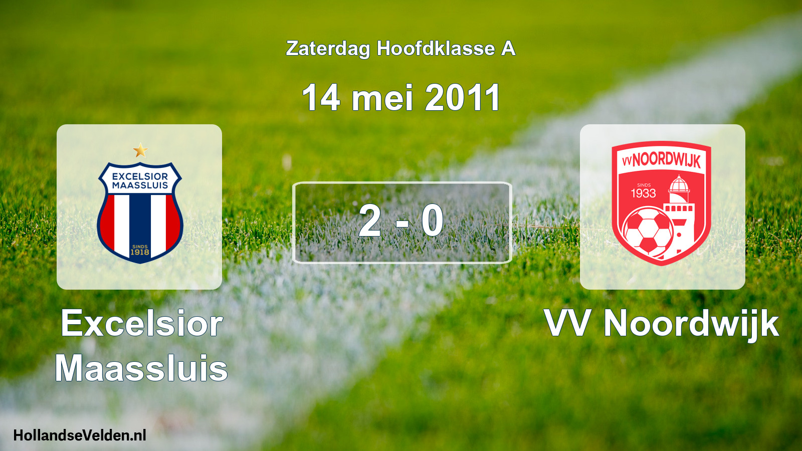 Total number of matches played: Excelsior Maassluis - VV Noordwijk 2 - 0 (14 May 2011)