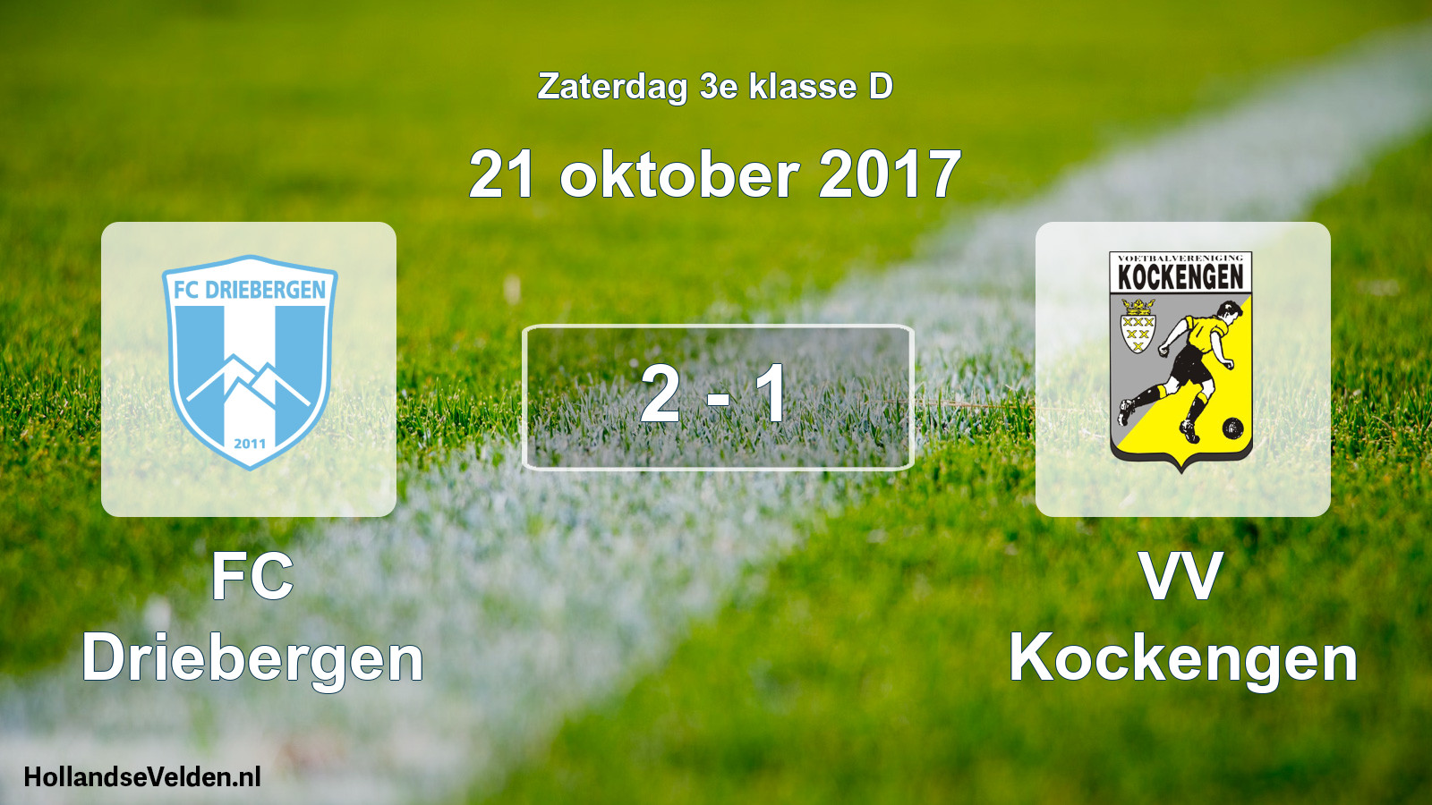 Total number of matches played: FC Driebergen - VV Kockengen 2 - 1 (21 October 2017)