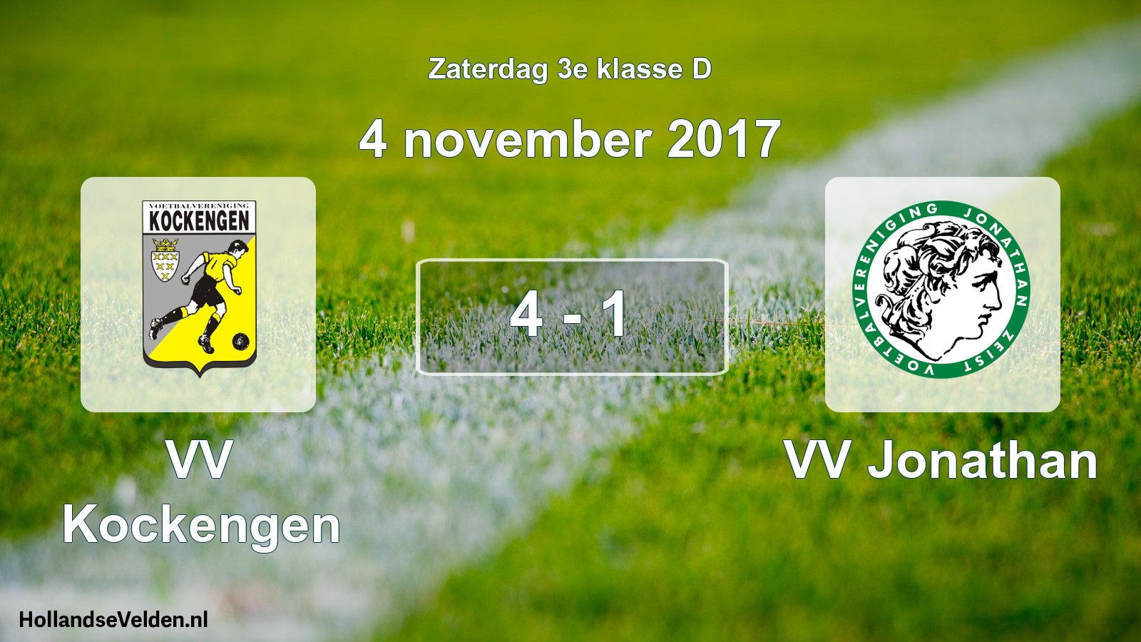 Total number of matches played: VV Kockengen - VV Jonathan 4 - 1 (4 November 2017)
