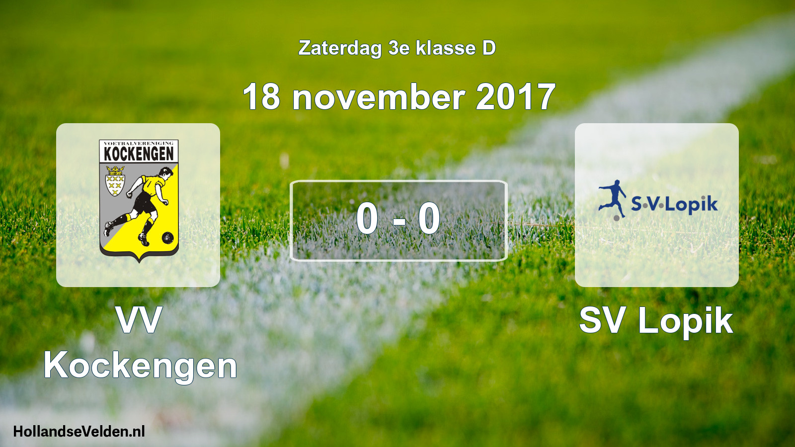 Total number of matches played: VV Kockengen - SV Lopik 0 - 0 (18 November 2017)